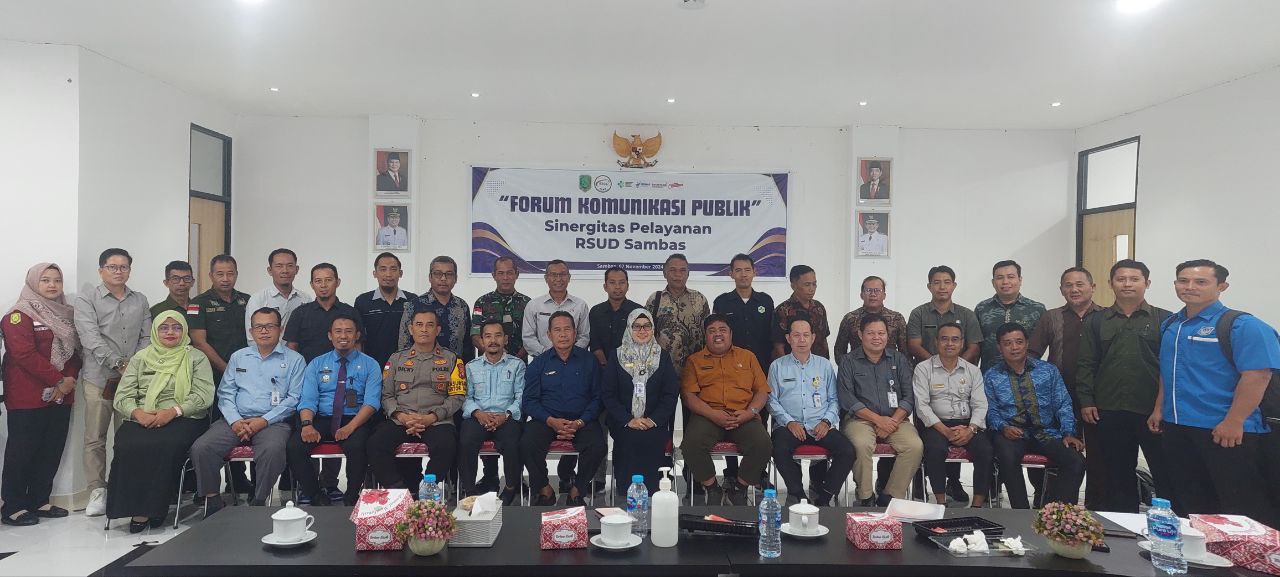 RSUD Sambas menyelenggarakan Forum Komunikasi Publik dengan tema Sinergitas Pelayanan RSUD Sambas