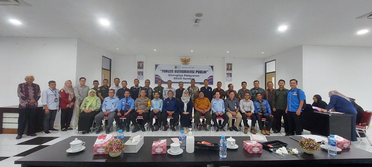 RSUD Sambas menyelenggarakan Forum Komunikasi Publik dengan tema Sinergitas Pelayanan RSUD Sambas