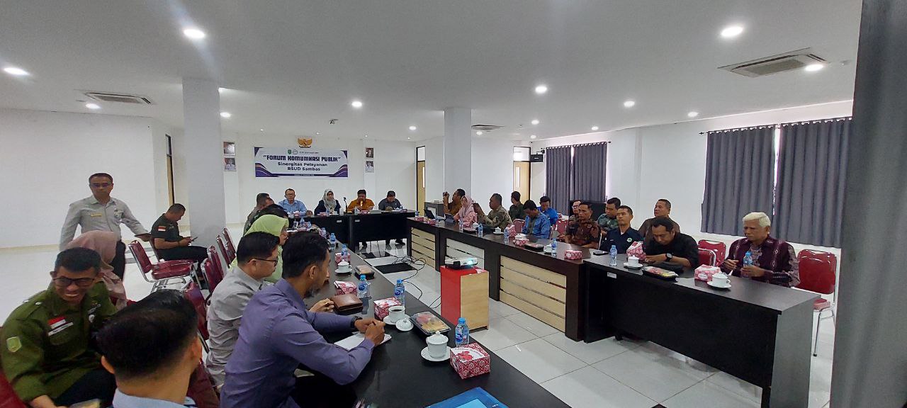 RSUD Sambas menyelenggarakan Forum Komunikasi Publik dengan tema Sinergitas Pelayanan RSUD Sambas